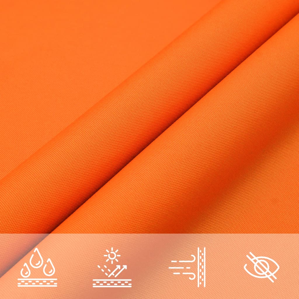 Para-sol estilo vela tecido oxford retangular 2x3,5 m laranja