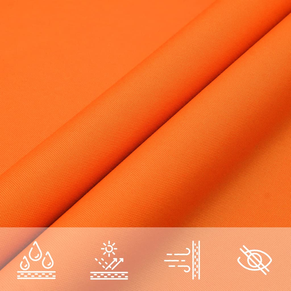 Para-sol estilo vela tecido oxford retangular 2,5x3,5 m laranja