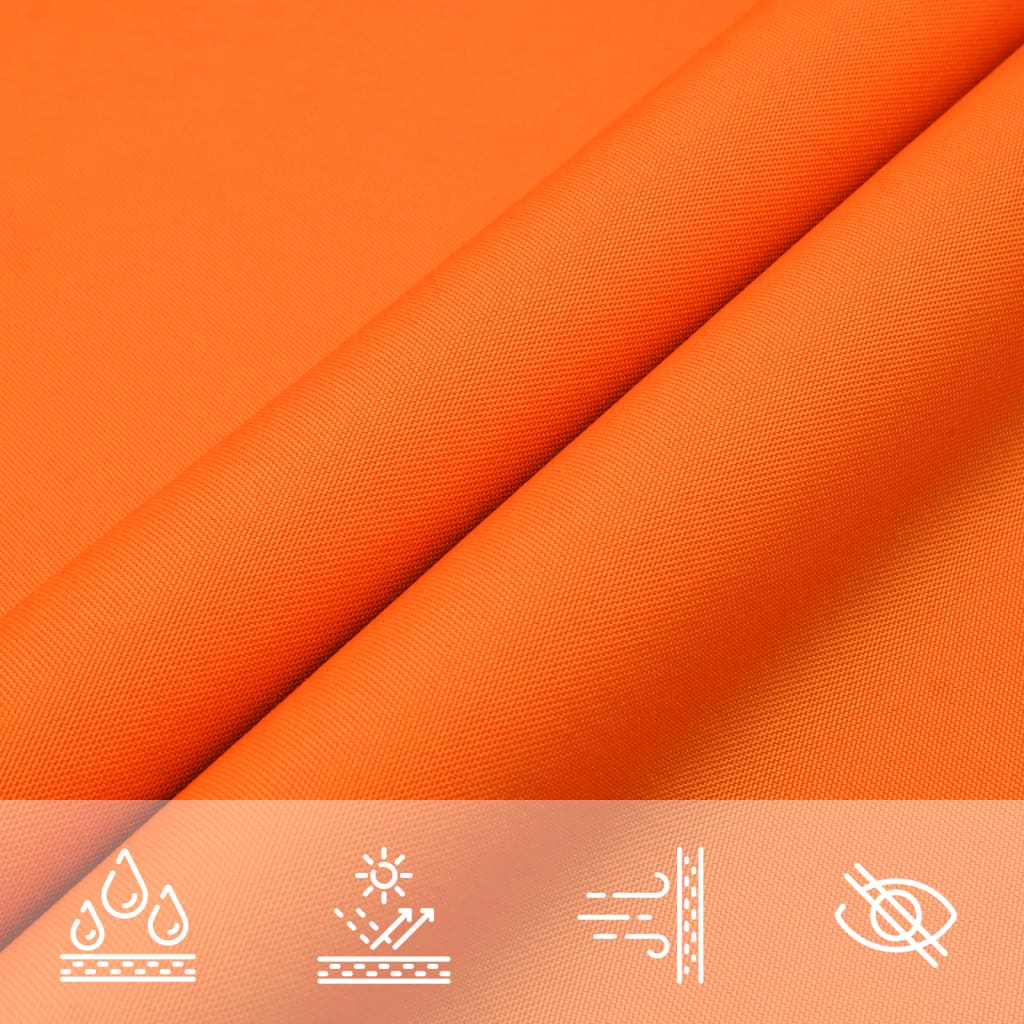 Para-sol estilo vela tecido oxford retangular 3x4,5 m laranja