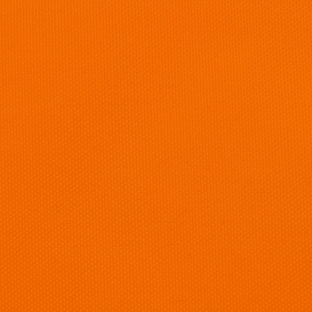 Para-sol estilo vela tecido oxford triangular 3x4x5 m laranja