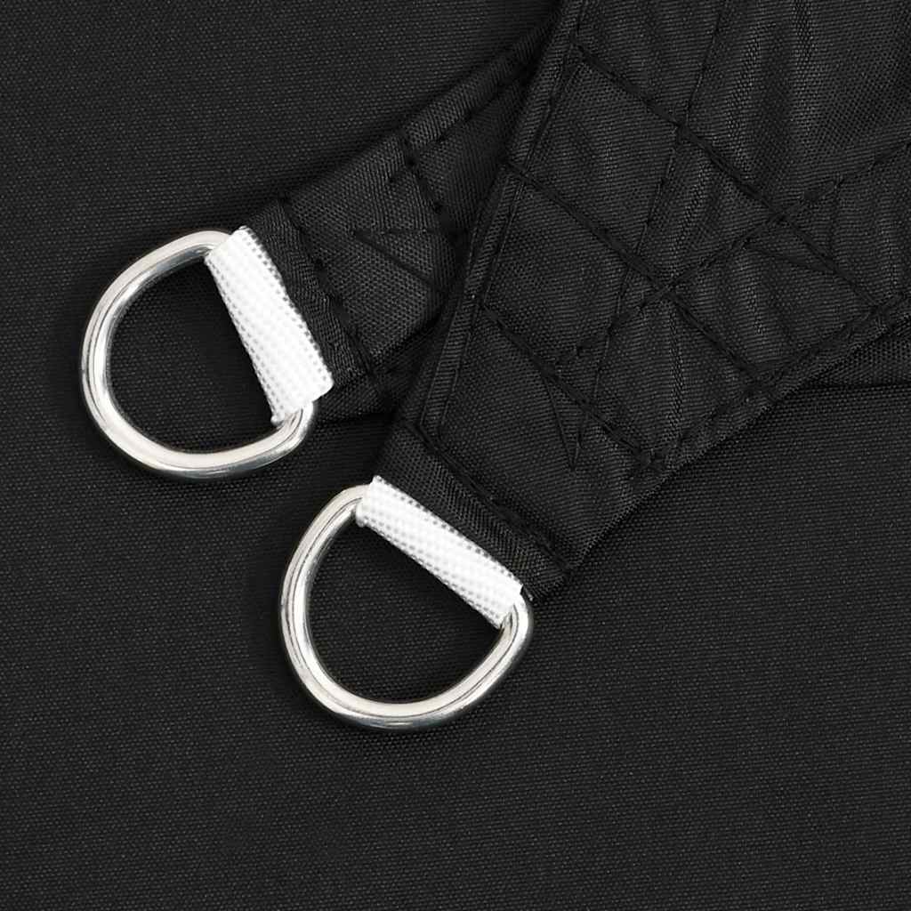 Para-sol estilo vela tecido oxford quadrado 2x2 m preto