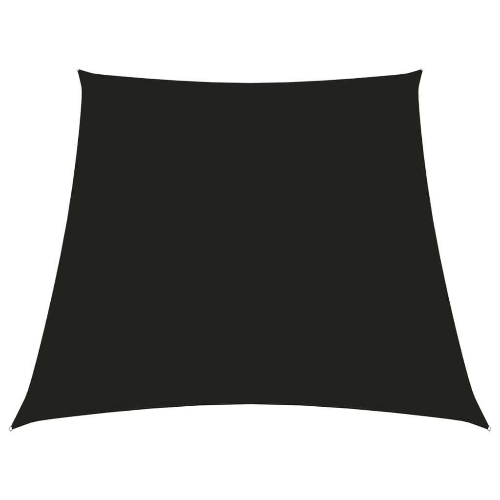 Para-sol estilo vela tecido oxford trapézio 3/4x3 m preto