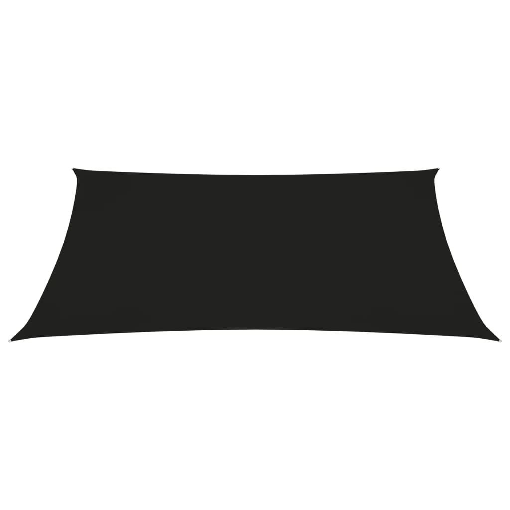 Para-sol estilo vela tecido oxford trapézio 3/5x4 m preto