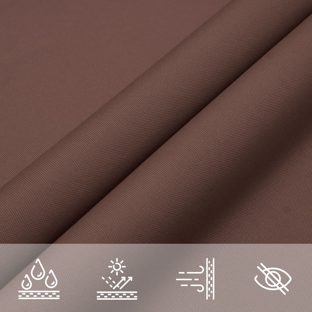Para-sol vela tecido oxford triangular 2,5x2,5x3,5 m castanho