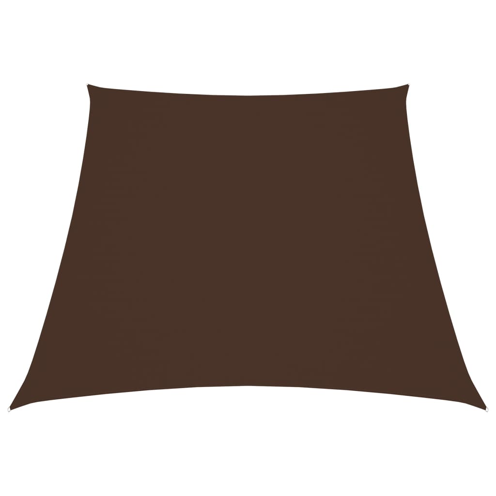 Para-sol estilo vela tecido oxford trapézio 2/4x3 m castanho