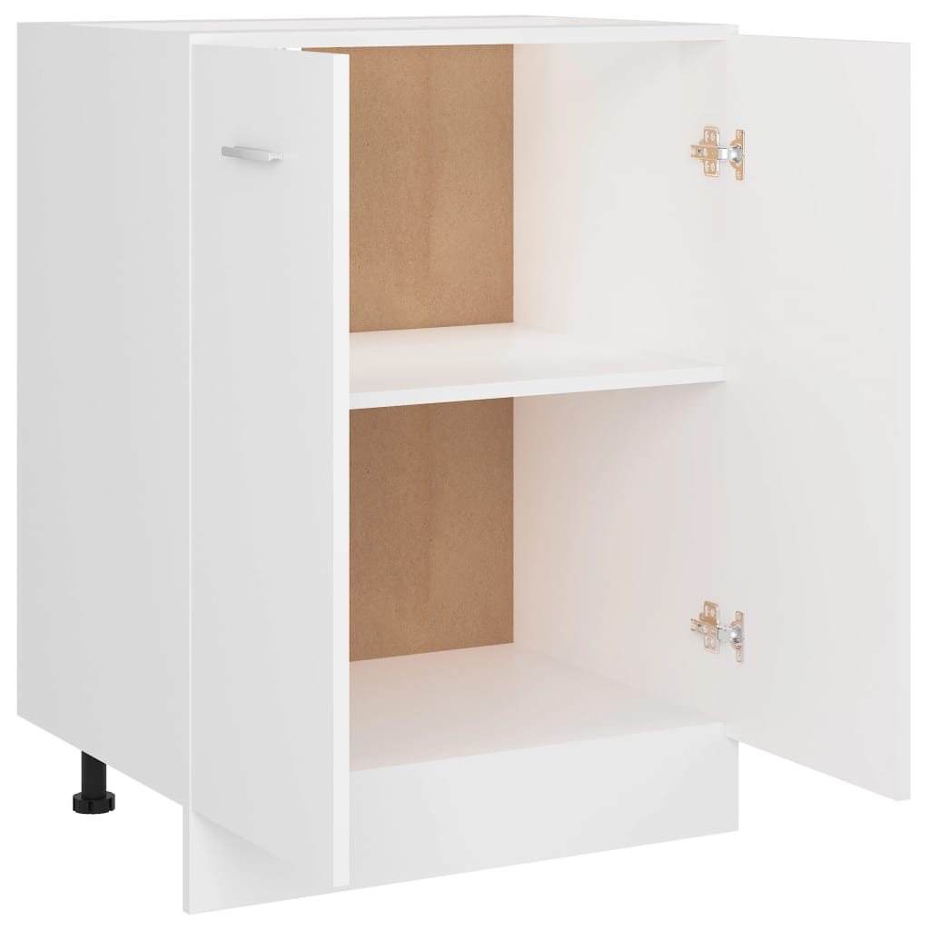 Armário inferior “Lyon” 60x46x81,5cm derivados madeira branco