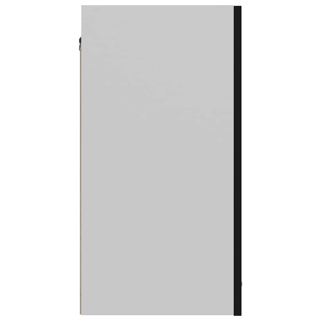 Armário de parede “Lyon” 60x31x60 cm derivados de madeira preto