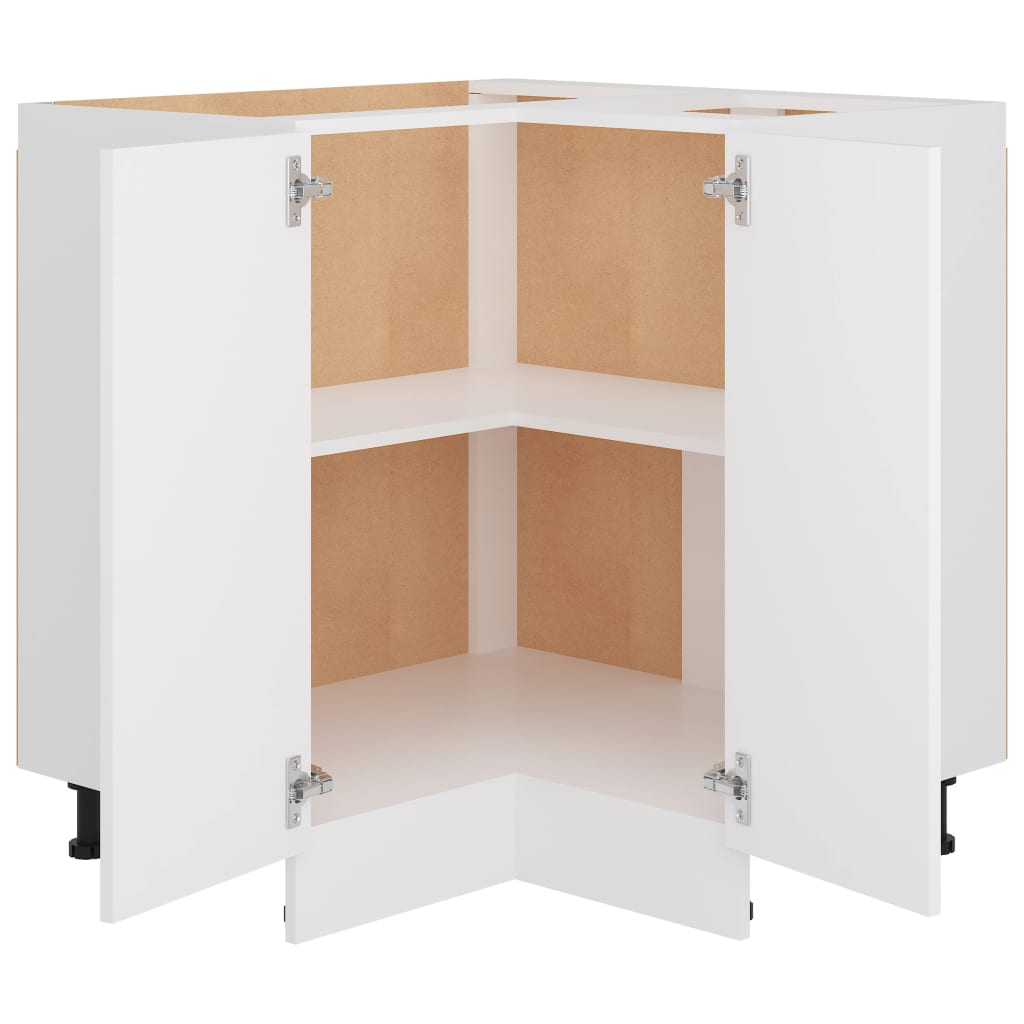 Armário inferior de canto “Lyon” 75,5x75,5x81,5cm branco