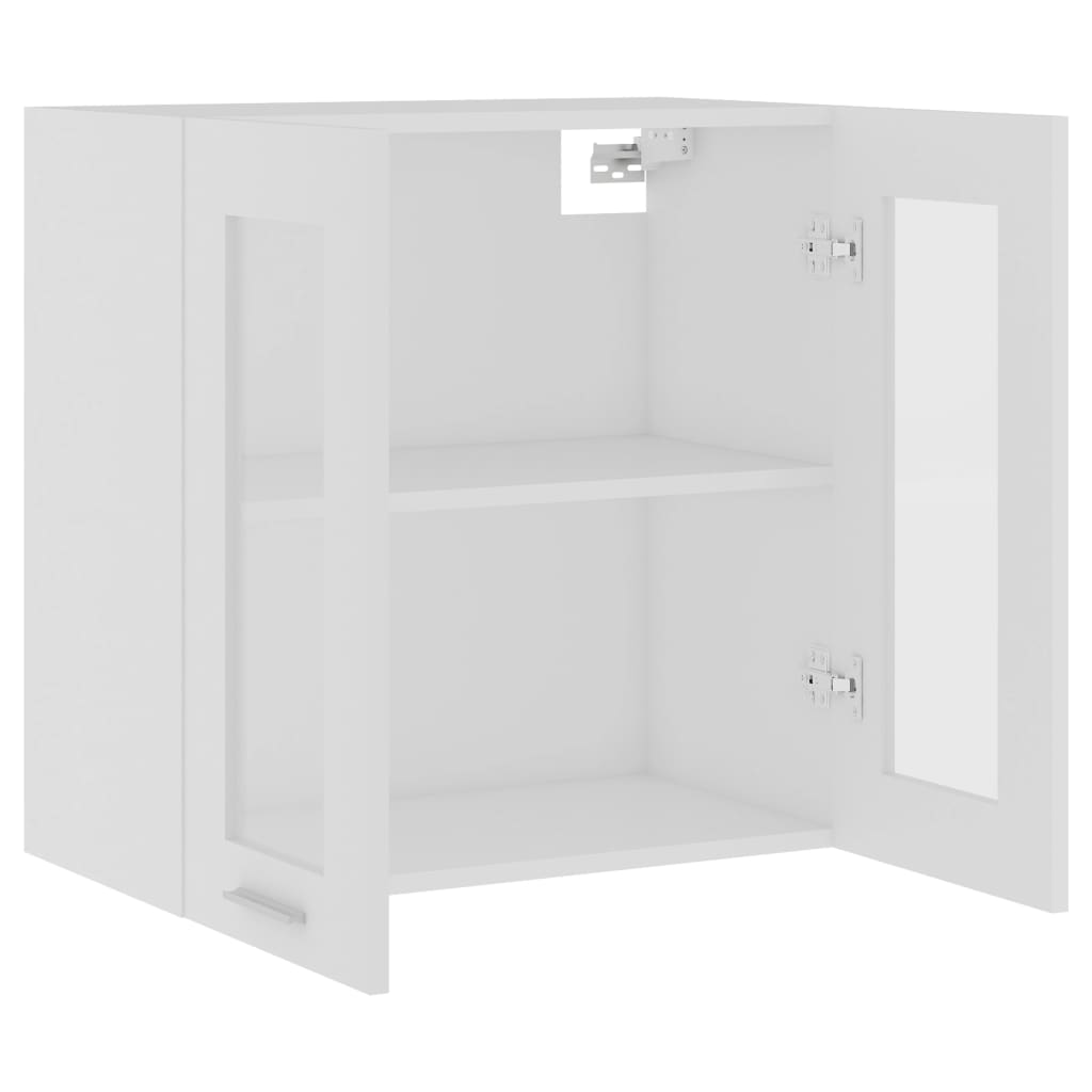 Armário de parede c/ vidro “Lyon” 60x31x60 cm branco