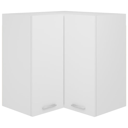 Armário de canto parede “Lyon” 57x57x60 cm branco branco