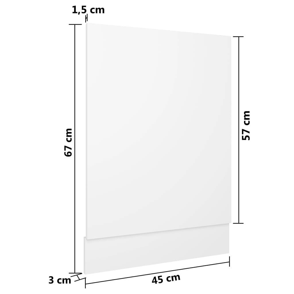 Painel máquina lavar louça “Lyon” 45x3x67 cm branco