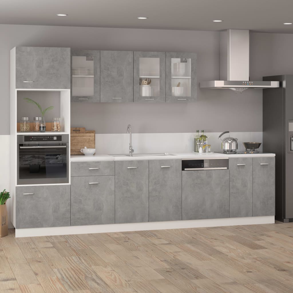 Painel máquina lavar louça “Lyon” derivados de madeira cinzento
