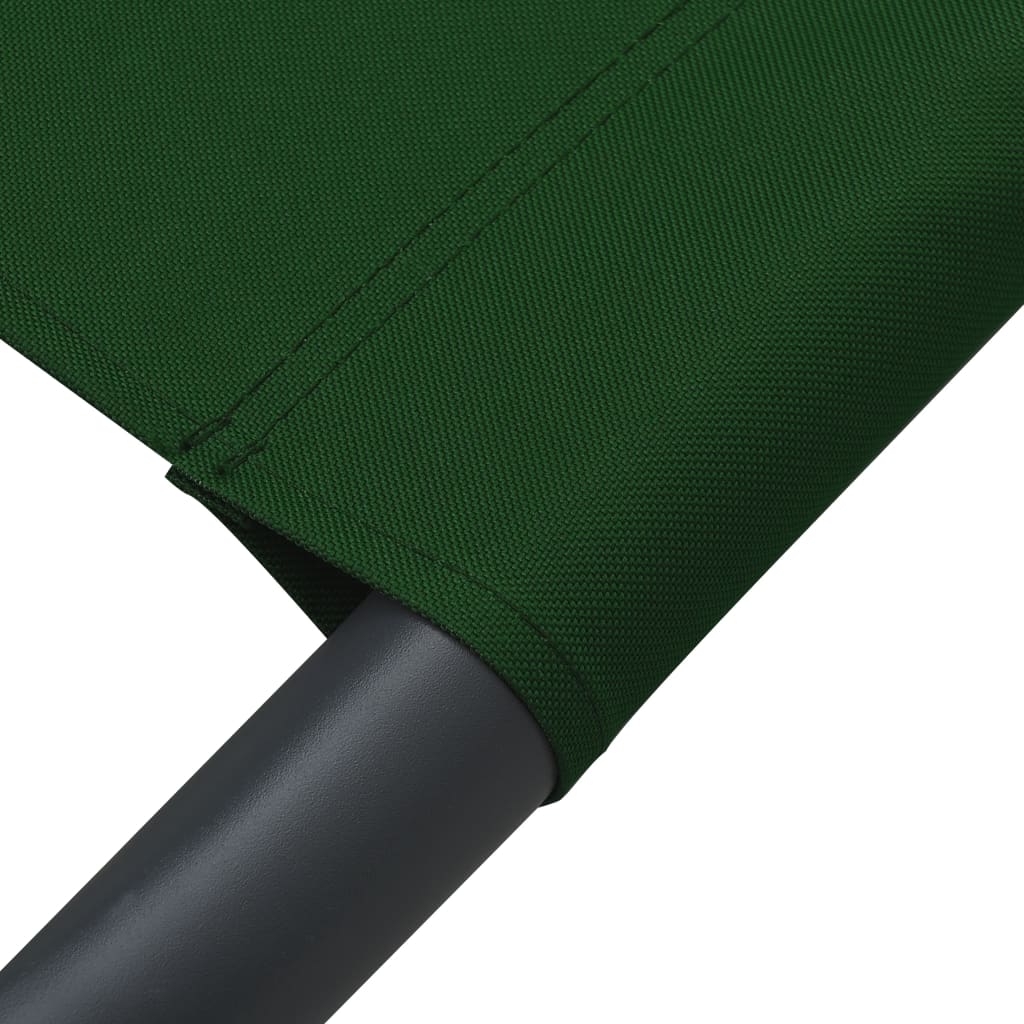 Espreguiçadeira jardim com toldo verde