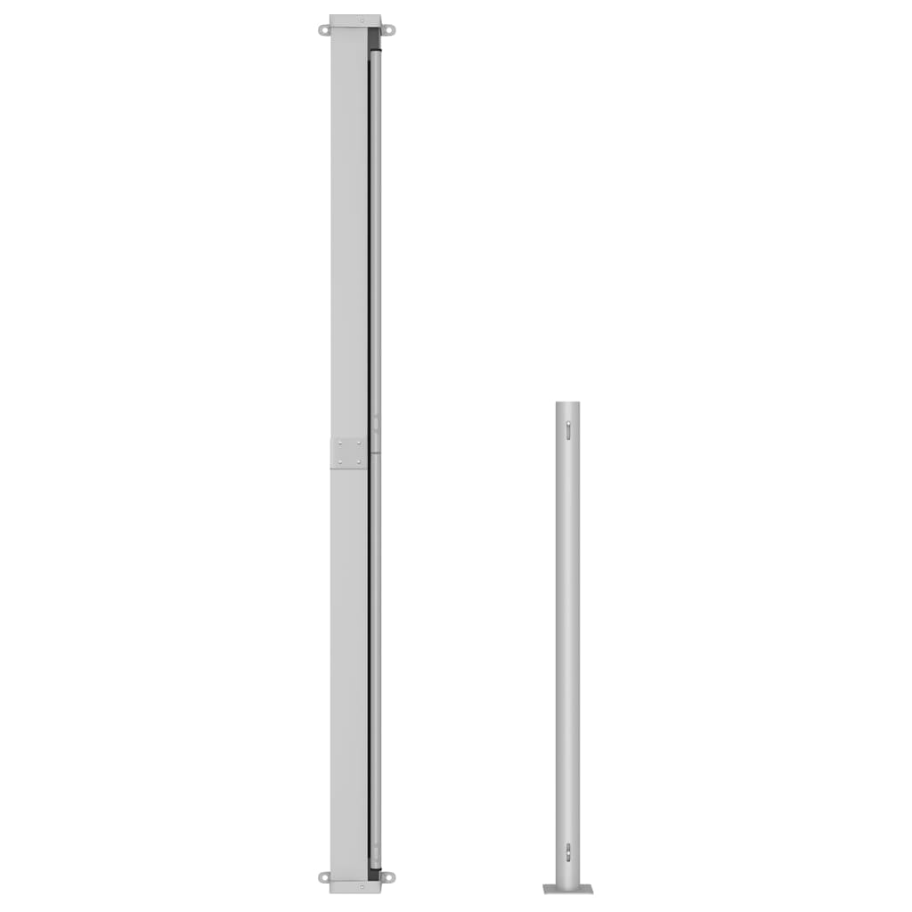 Toldo lateral retrátil para pátio 220x300 cm vermelho