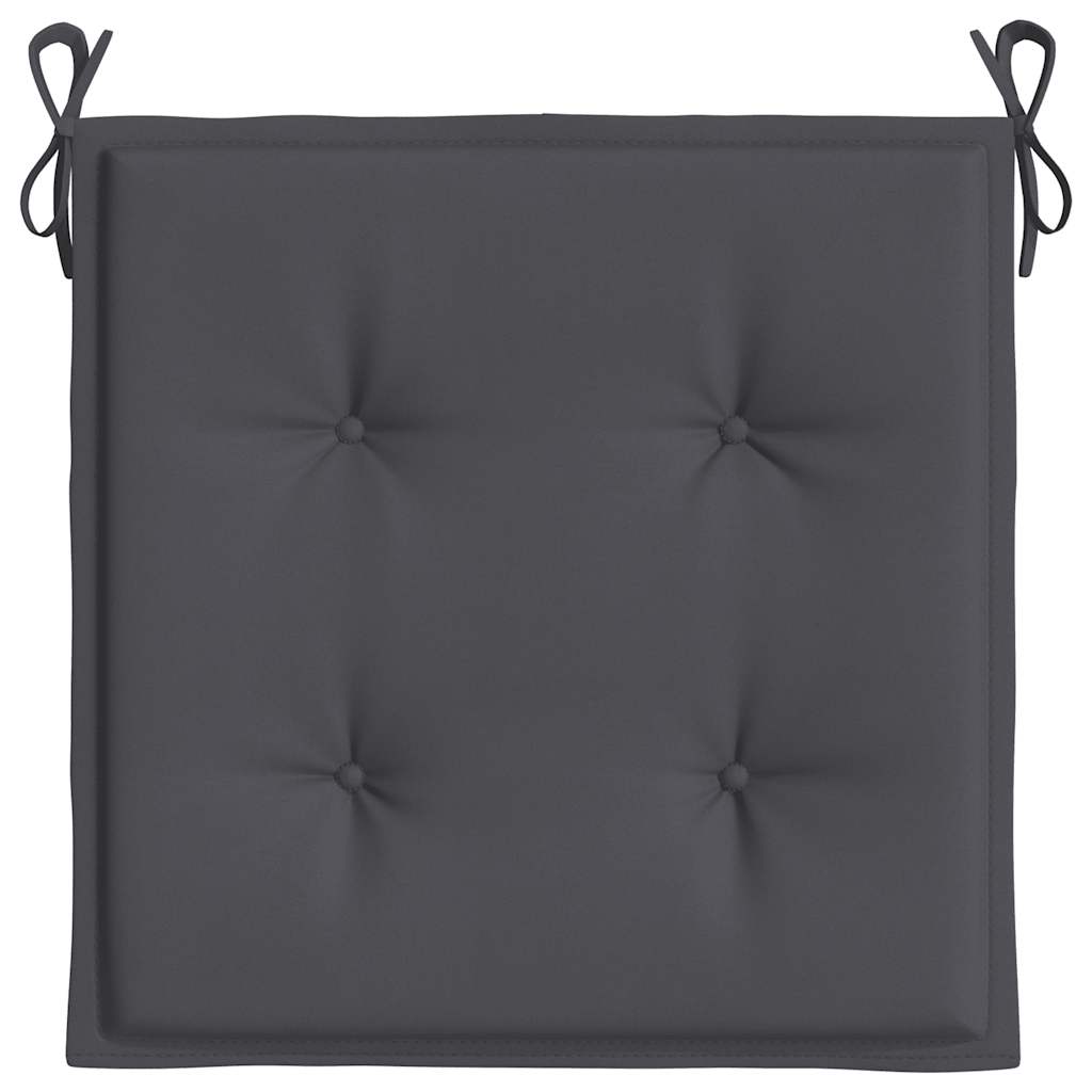 Almofadões p/ cadeiras jardim 6pcs 40x40x4 cm oxford antracite