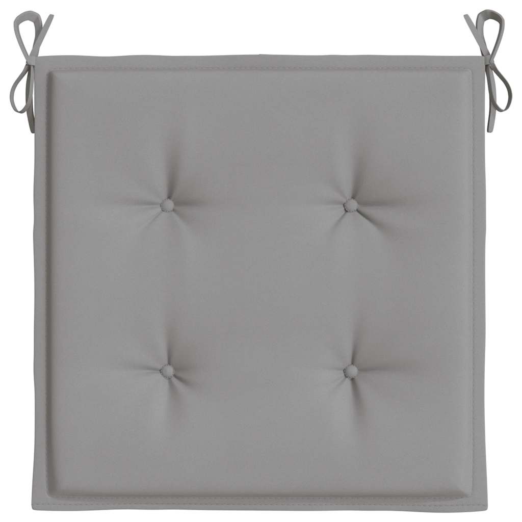 Almofadões p/ cadeiras jardim 2pcs 40x40x4 cm oxford cinza