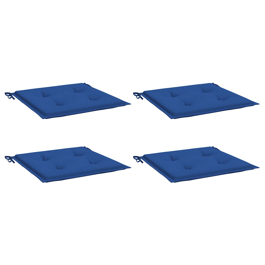 Almofadões p/ cadeiras jardim 4 pcs 40x40x4 cm oxford azul real