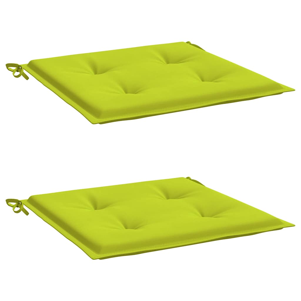 Almofadões cadeiras jardim 2pcs tecido oxford verde brilhante