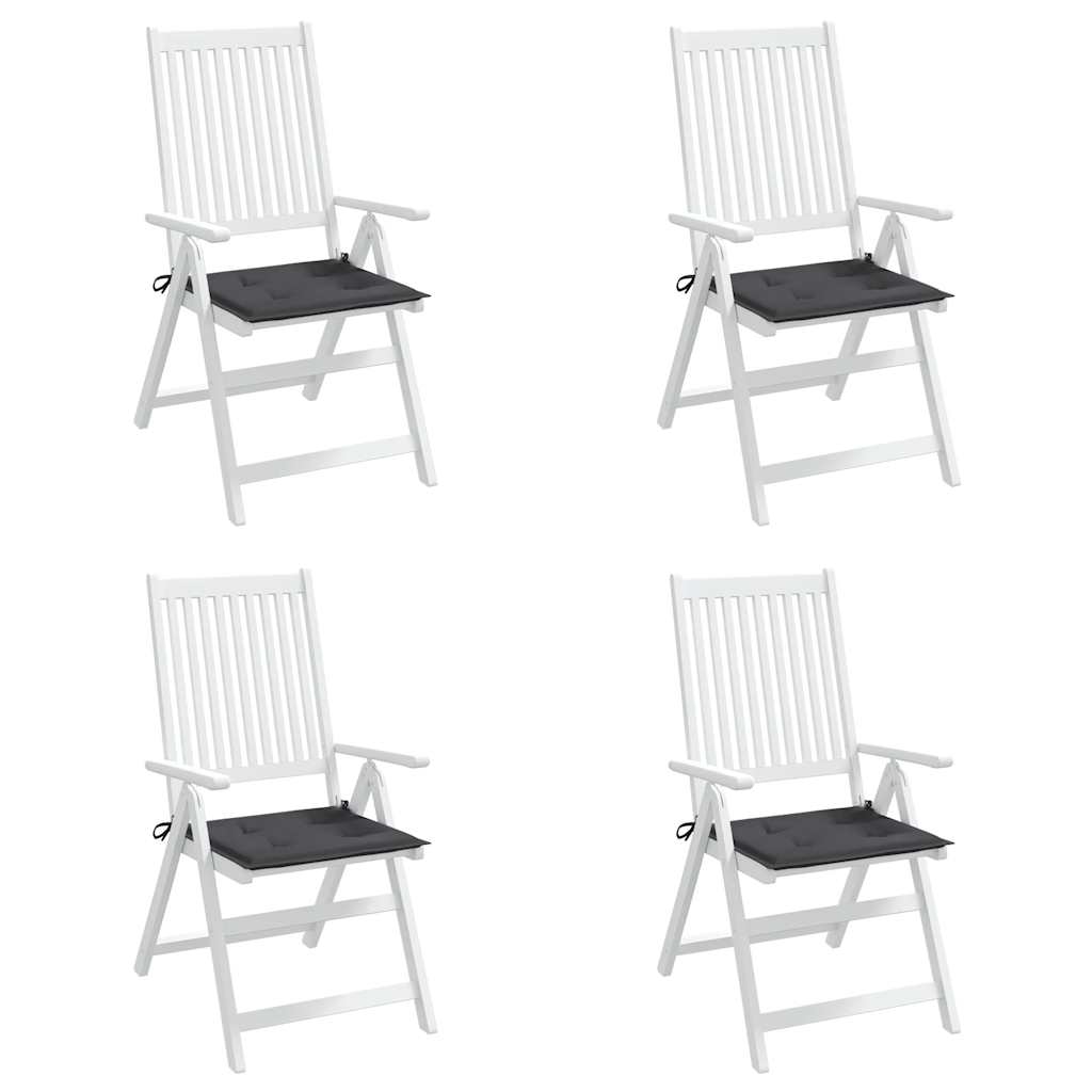 Almofadões p/ cadeiras de jardim 4 pcs tecido oxford antracite