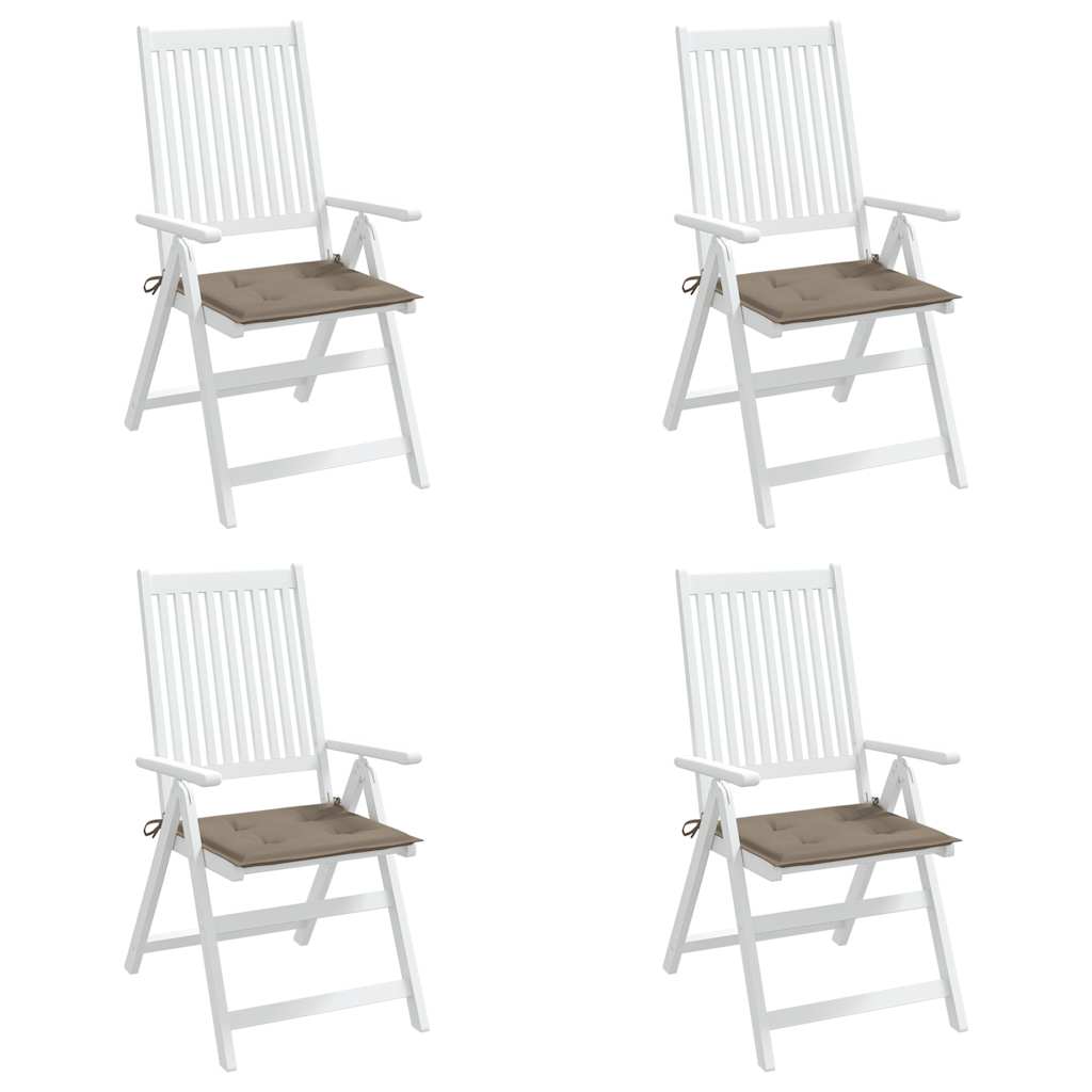 Almofadões p/ cadeiras de jardim 4 pcs oxford cinza-acastanhado