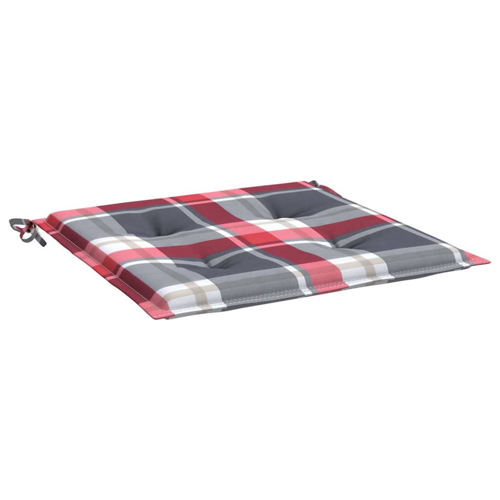 Almofadões cadeiras jardim 6pcs tecido oxford xadrez vermelho