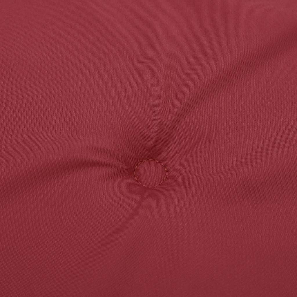 Almofadão p/ banco de jardim tecido oxford vermelho tinto