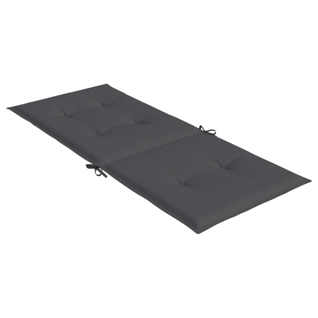 Almofadões para cadeiras altas de jardim 6 pcs tecido antracite