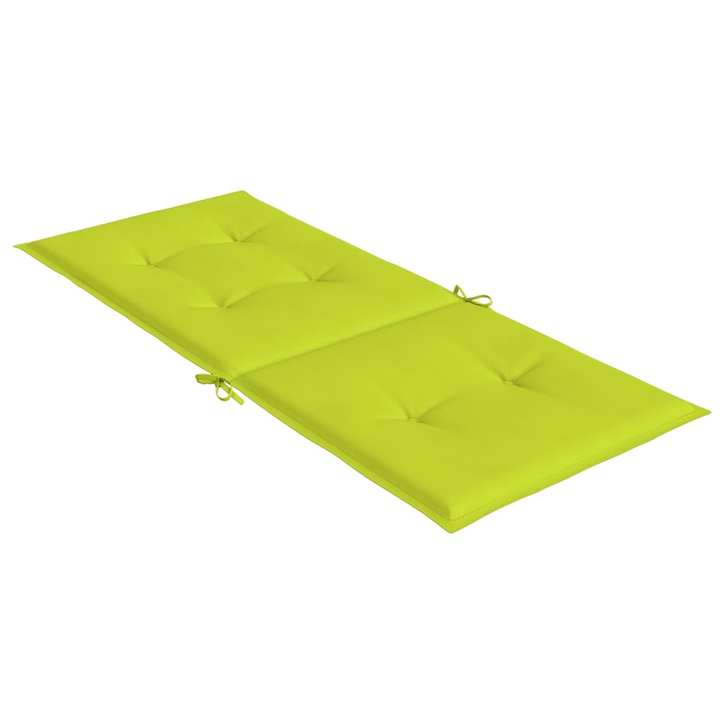 Almofadões cadeiras altas de jardim 4pcs tecido verde brilhante