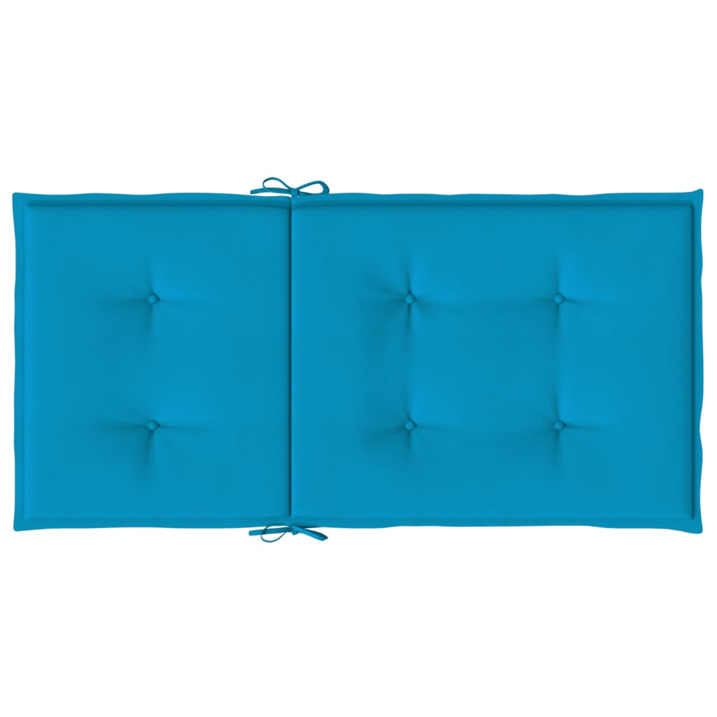 Almofadões lombares p/ cadeiras de jardim 6pcs oxford azul