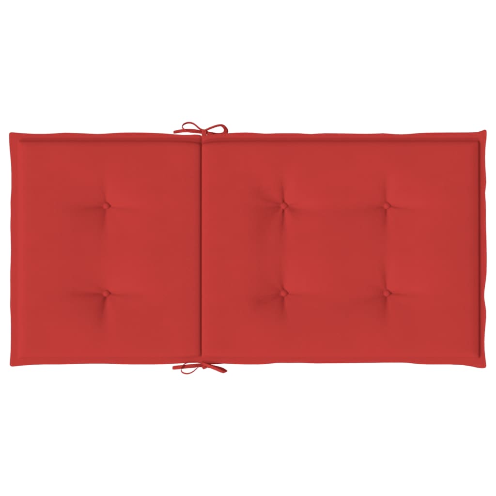 Almofadões lombares p/ cadeiras de jardim 6pcs oxford vermelho