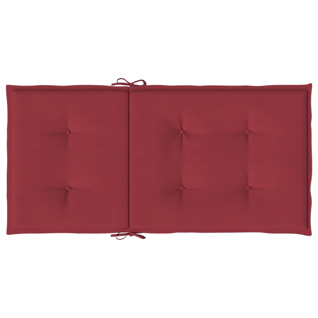 Almofadões lombares cadeiras jardim 4pcs oxford vermelho tinto