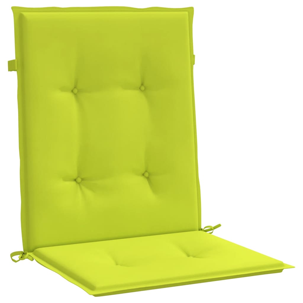 Almofadões lombares p/ cadeiras jardim 4pcs oxford verde brilh.