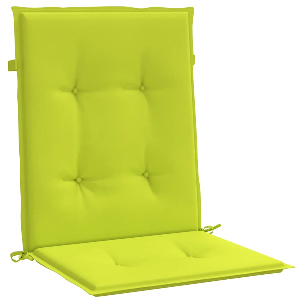 Almofadões lombares p/ cadeiras jardim 6pcs oxford verde brilh.