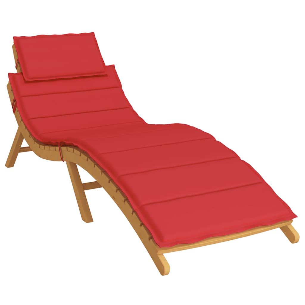 Almofadão p/ espreguiçadeira 186x58x4 cm tecido oxford vermelho