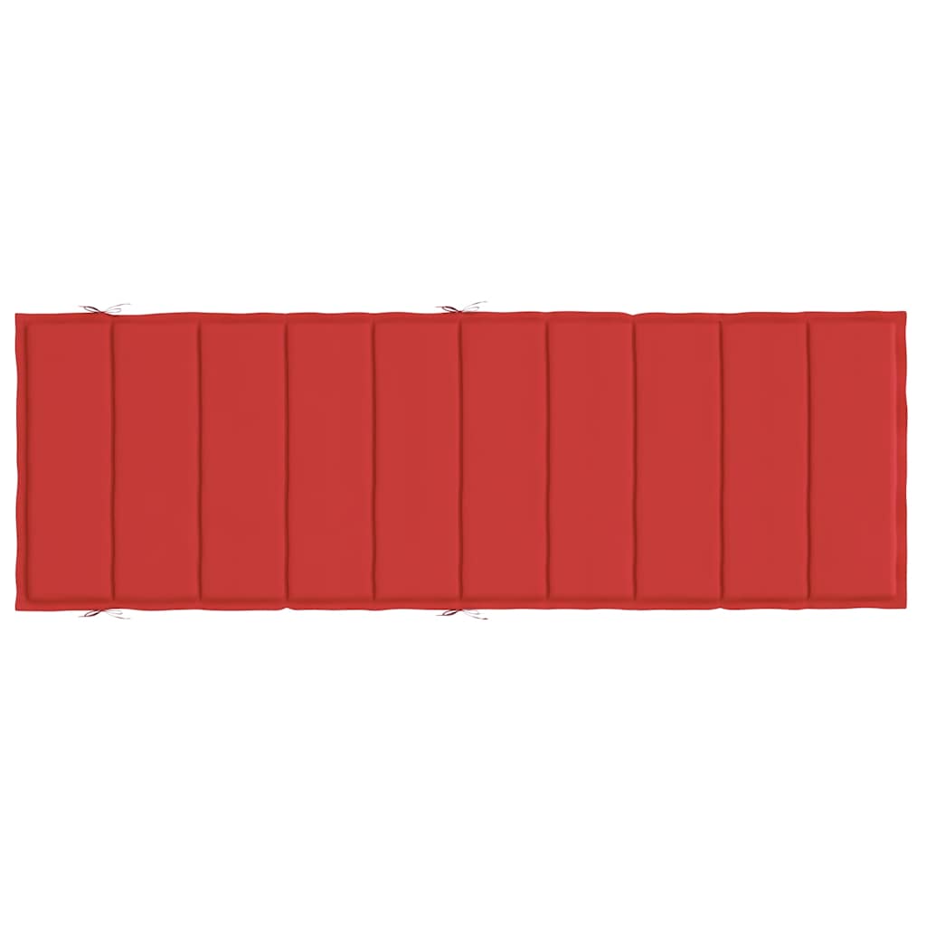Almofadão p/ espreguiçadeira 186x58x4 cm tecido oxford vermelho