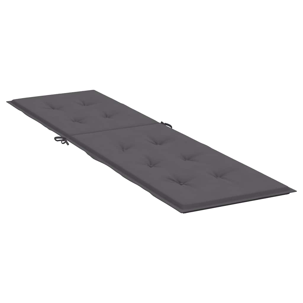 Almofadão para cadeira de terraço (75+105)x50x4 cm antracite