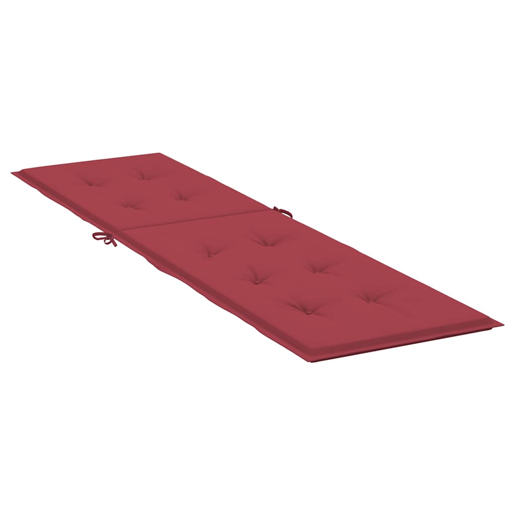 Almofadão p/ cadeira de terraço (75+105)x50x4 cm vermelho tinto