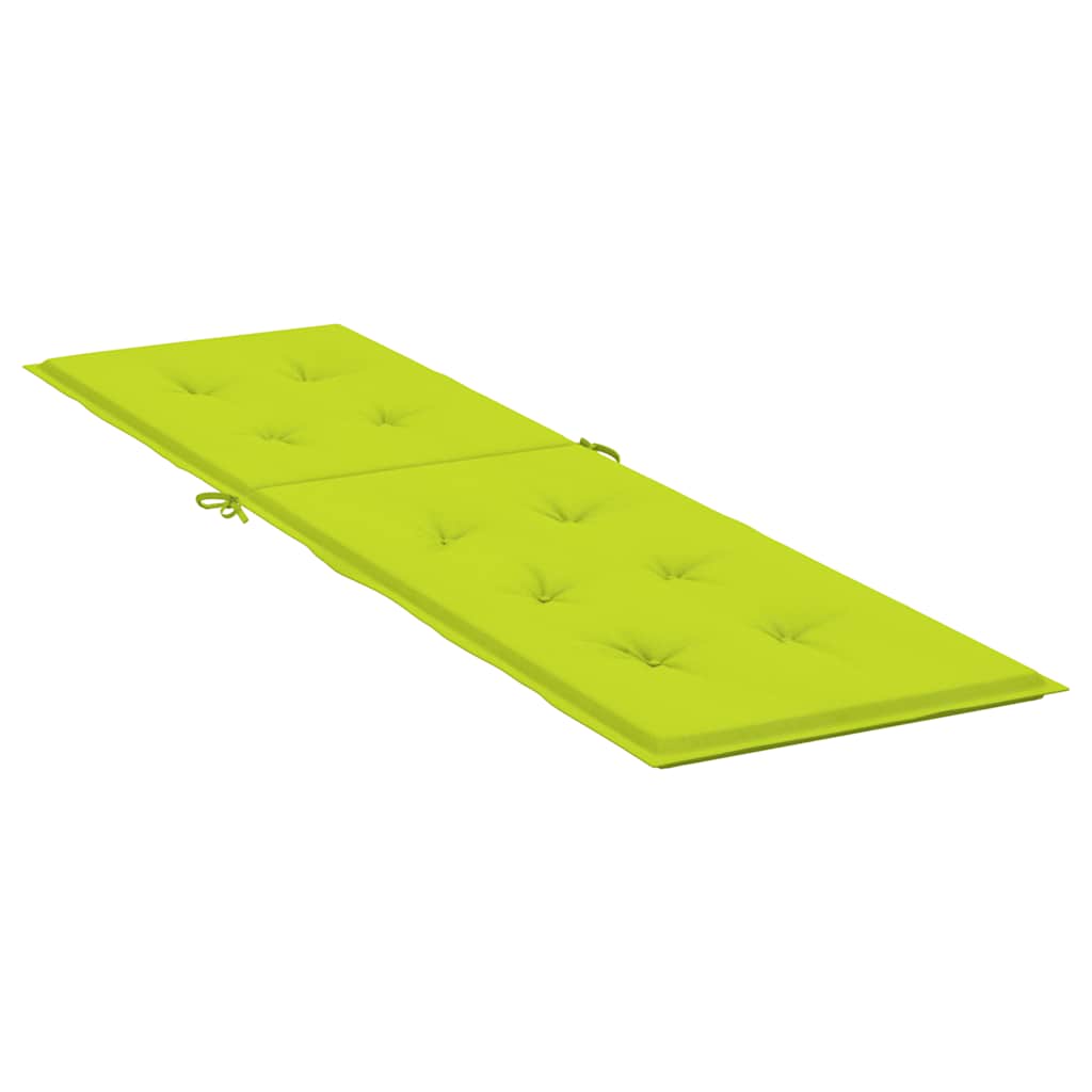 Almofadão cadeira de terraço (75+105)x50x4 cm verde brilhante
