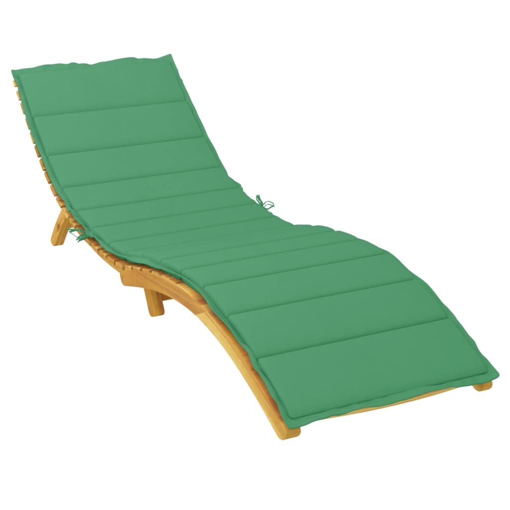 Almofadão p/ espreguiçadeira 200x60x3 cm tecido oxford verde