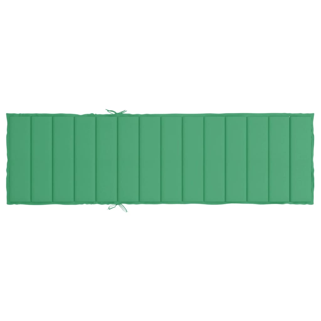 Almofadão p/ espreguiçadeira 200x60x3 cm tecido oxford verde