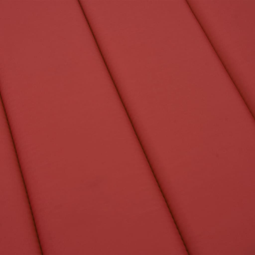 Almofadão p/ espreguiçadeira 200x60x3 cm tecido oxford vermelho