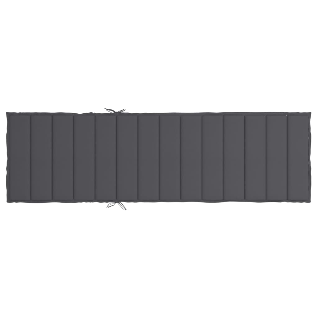 Almofadão p/ espreguiçadeira 200x70x3cm tecido oxford antracite