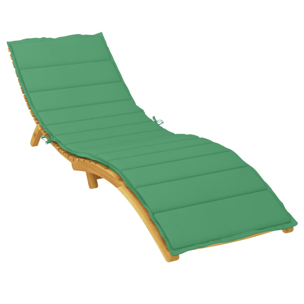Almofadão p/ espreguiçadeira 200x70x3 cm tecido oxford verde