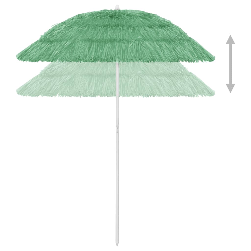 Guarda-sol de praia Hawaii 180 cm verde