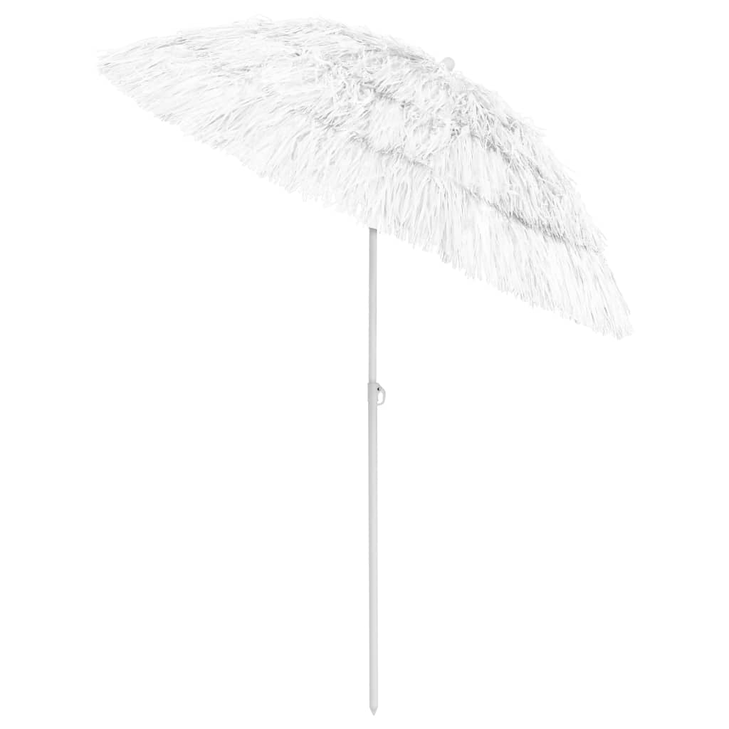 Guarda-sol de praia Hawaii 180 cm branco