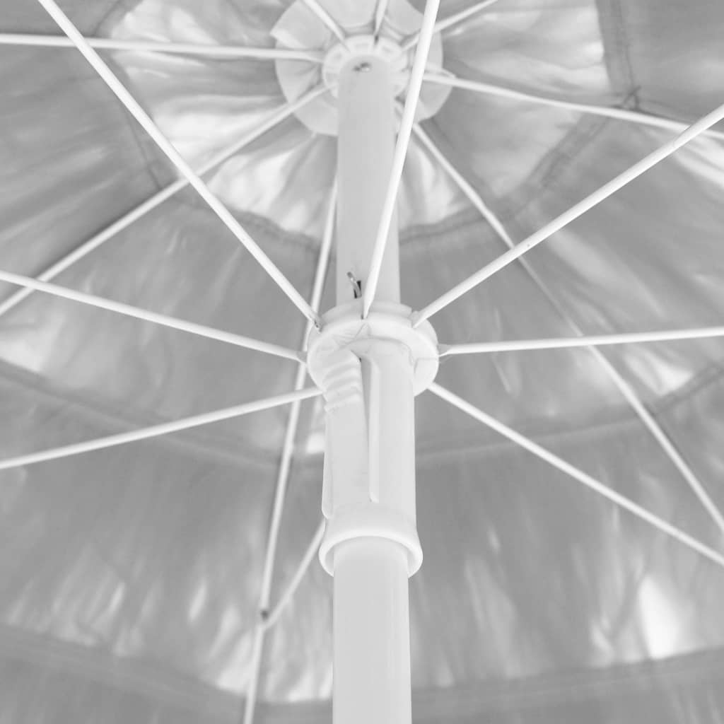 Guarda-sol de praia Hawaii 180 cm branco