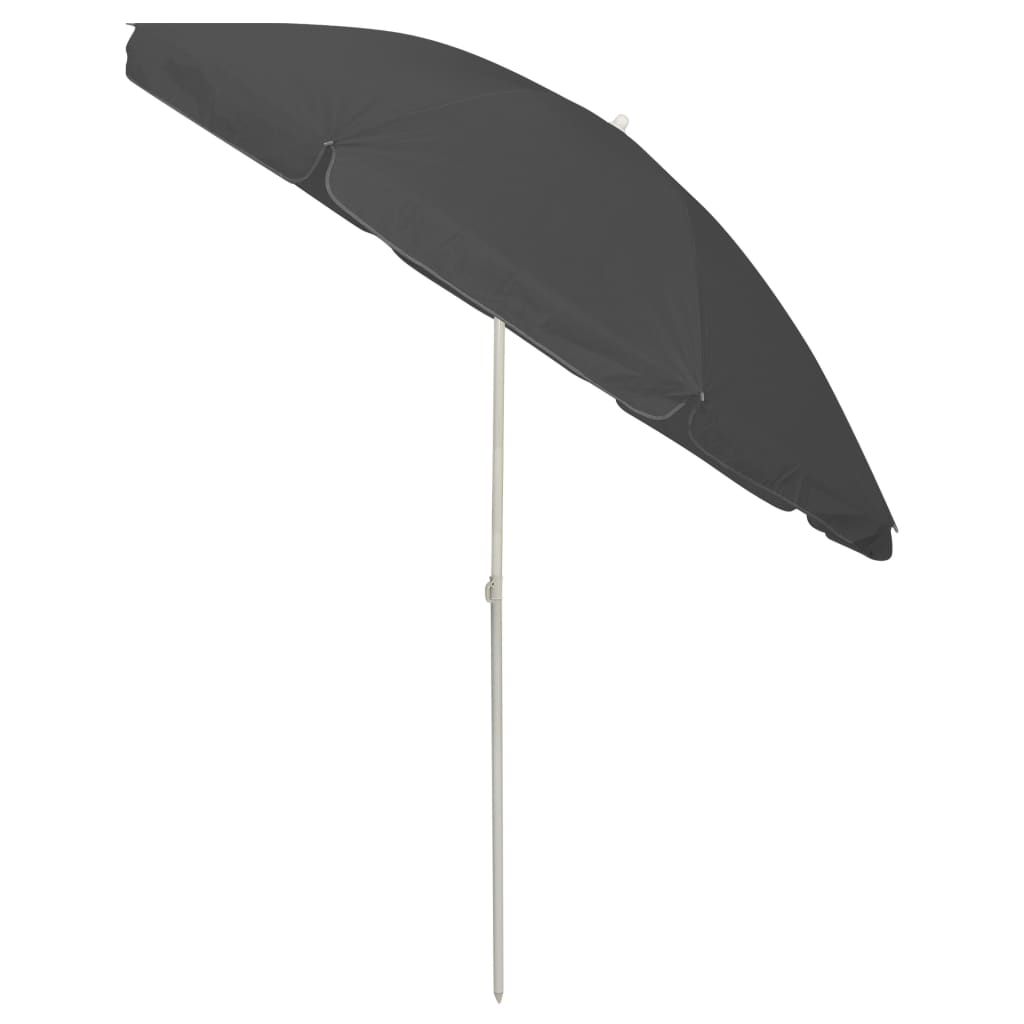 Guarda-sol de praia 240 cm antracite