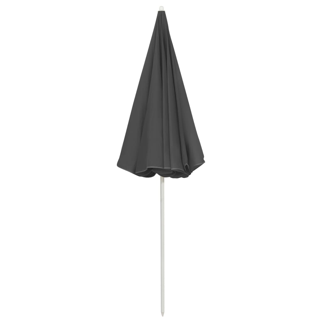 Guarda-sol de praia 240 cm antracite