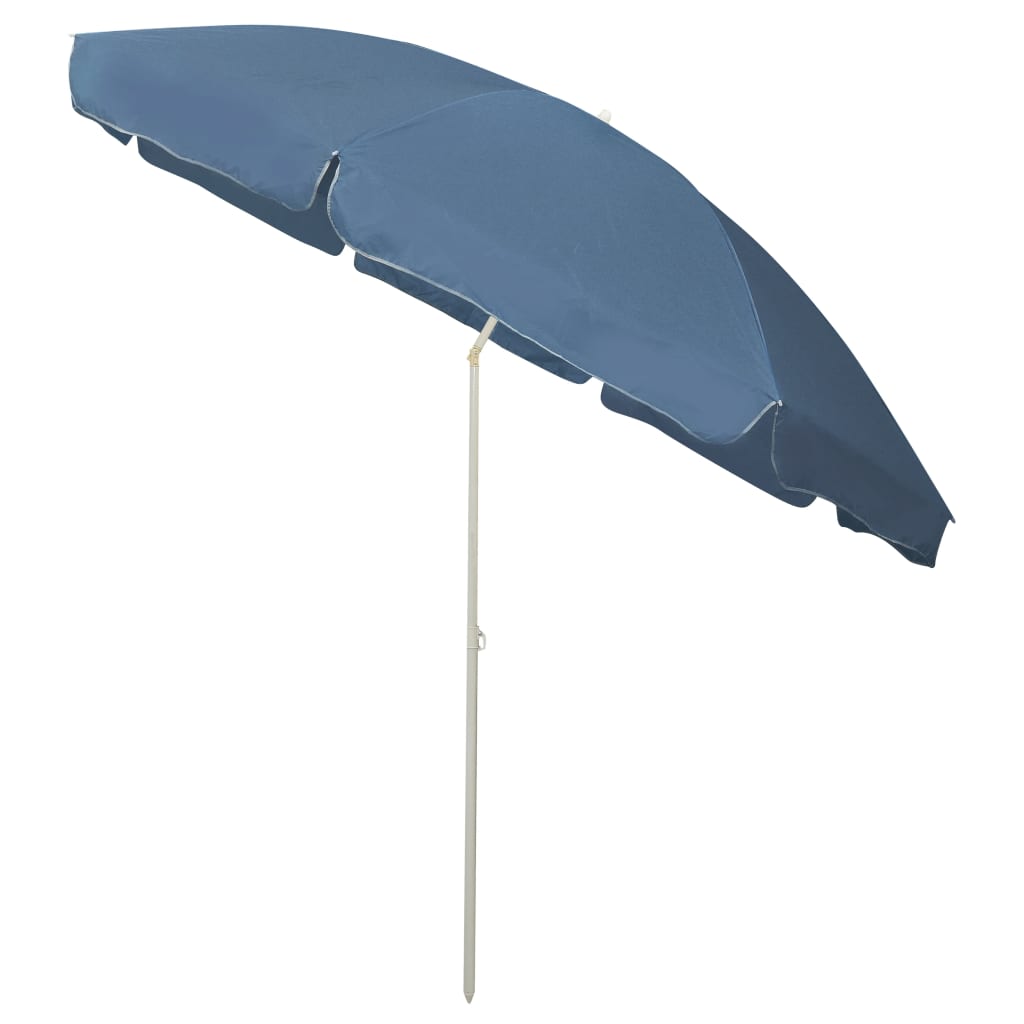 Guarda-sol de praia 300 cm azul