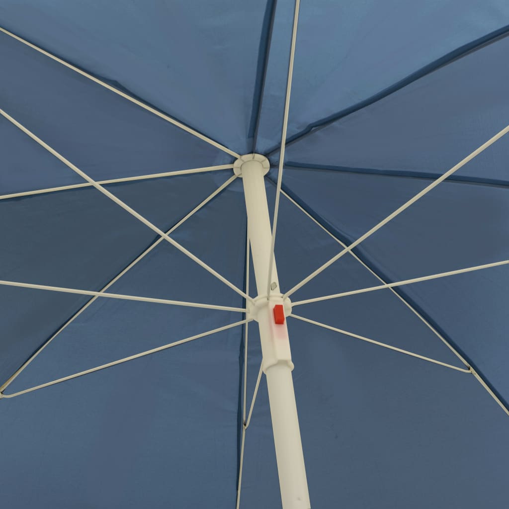 Guarda-sol de praia 300 cm azul